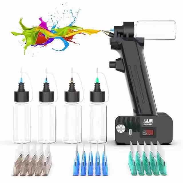 SHANGSE エアブラシキット 30PSI 充電式コードレス