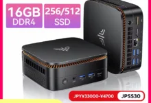 NIPOGI ミニPC AMD Ryzen 4300U 16GB 256GB-アリエク特価アラート