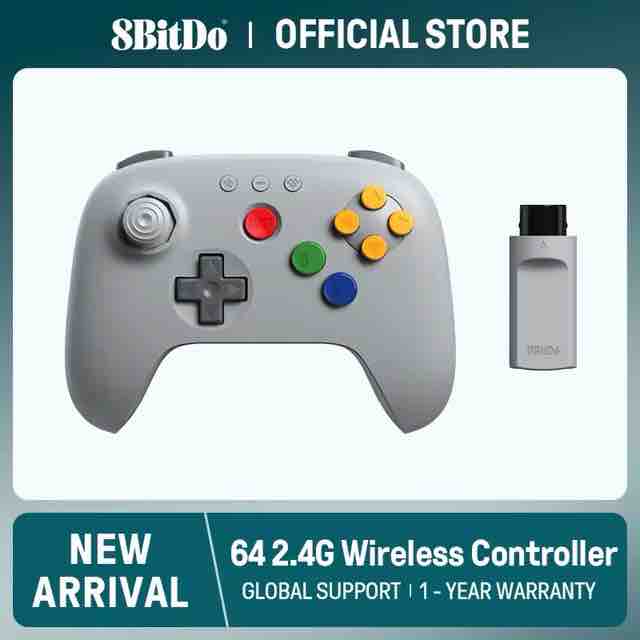 8BitDo 64 2.4G ワイヤレスコントローラー