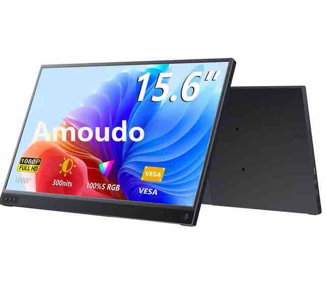 Amoudo 15.6インチ モバイルモニター 1920x1080 IPS