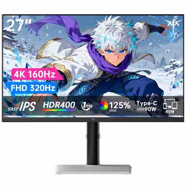 KTC 27インチ 4K ゲーミングモニター IPS 160Hz 1ms H27P6