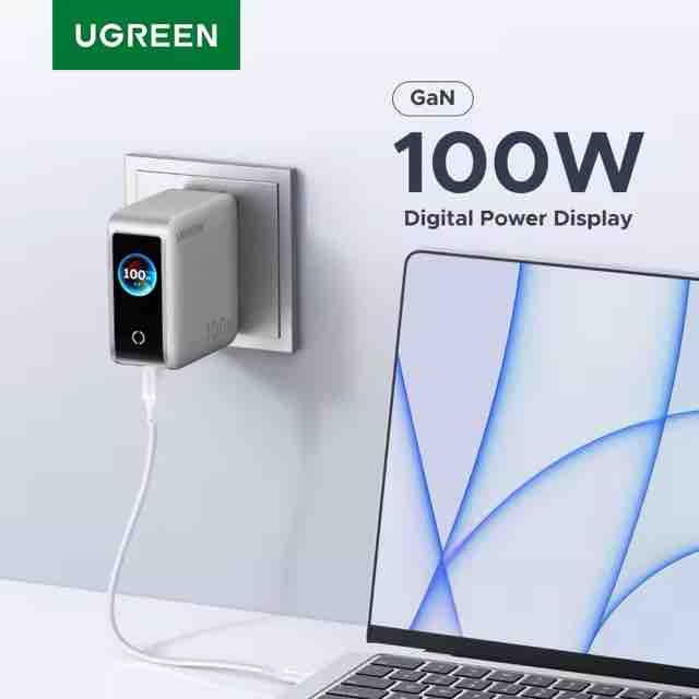 UGREEN 100W GaN USB充電器 スマートディスプレイ搭載