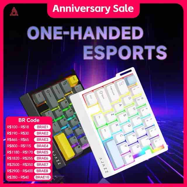 AJAZZ AK029 片手キーボード HE 8KHz 29キー