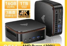 NiPoGi ミニPC AMD Ryzen 4300U 16GB 512GB-アリエク特価アラート