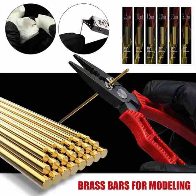 Dspiae BBシリーズ 真鍮棒 モデリング用 2.5mm x3