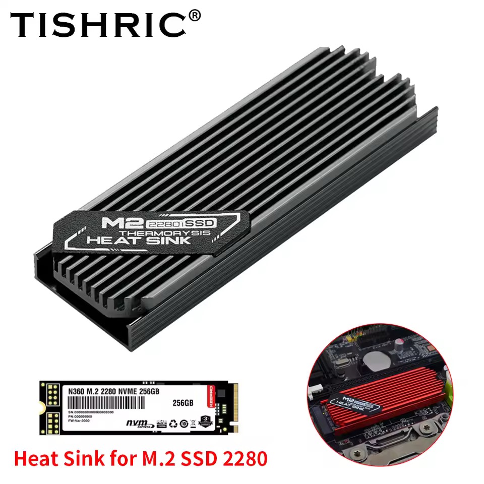 TISHIRC m.2 2280 SSDヒートシンク