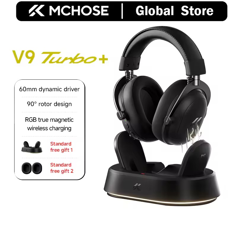 MCHOSE V9 Turbo + ワイヤレスゲーミングヘッドセット