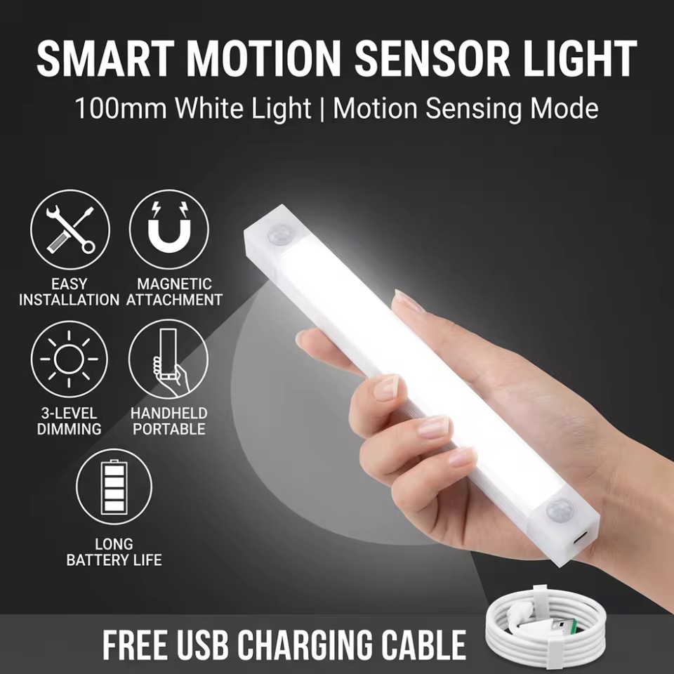 モーションセンサーLED マグネット付き 充電式