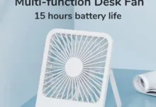 【¥1,298】JISULIFE ポータブルデスクファン USB充電式-アリエク特価アラート