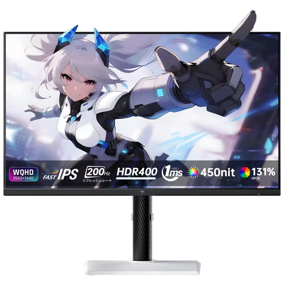 KTC 27インチ 2560×1440 200Hz 1ms ゲーミングモニター FAST IPS