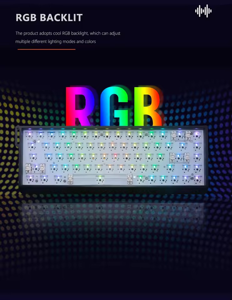 ZUOYA GMK68 メカニカルキーボード ベアボーン