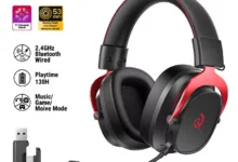 【¥5,704】QCY Heroad VT200 ゲーミングヘッドフォン-アリエク特価アラート