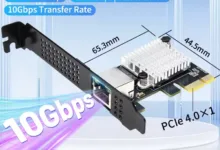 Lekuo 10Gbps ネットワークカード RTL8127 PCIE Gen4 x1-アリエク特価アラート