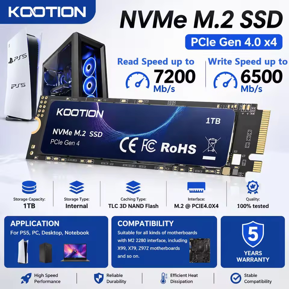 KOOTION X16PLUS NVMe M.2 SSD 1TB