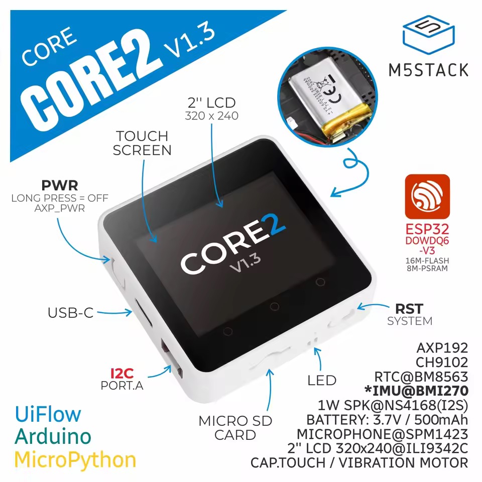 M5Stack Officail Core2 v1.3