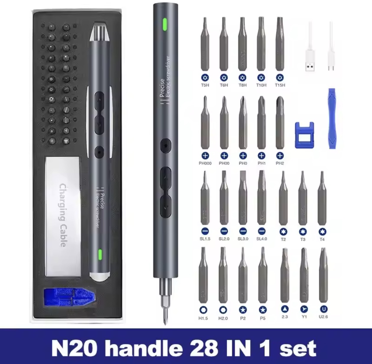 電動ドライバー精密セット 28 in 1 電動工具キット