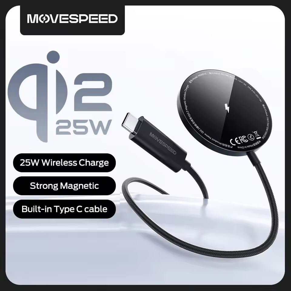 MOVESPEED W010 Qi2.2 25W 急速ワイヤレス充電器