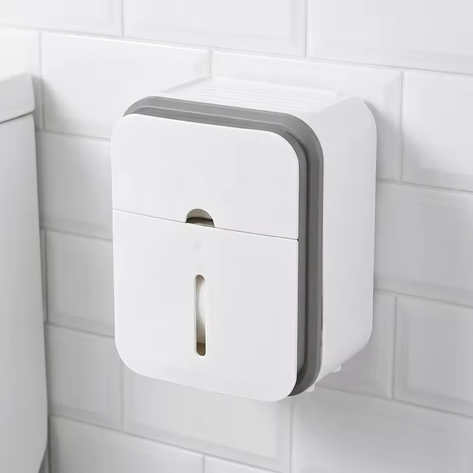 トイレットペーパーホルダー 収納ボックス付き