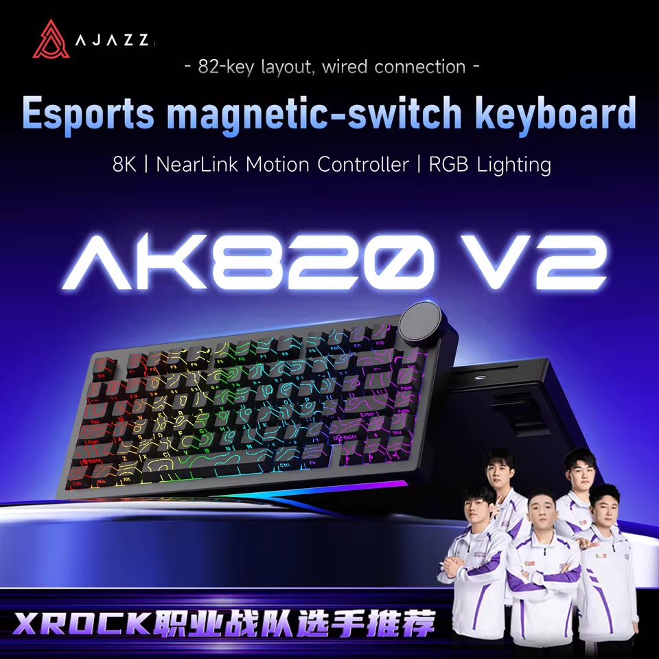 AJAZZ AK820V2 磁気軸 キーボード
