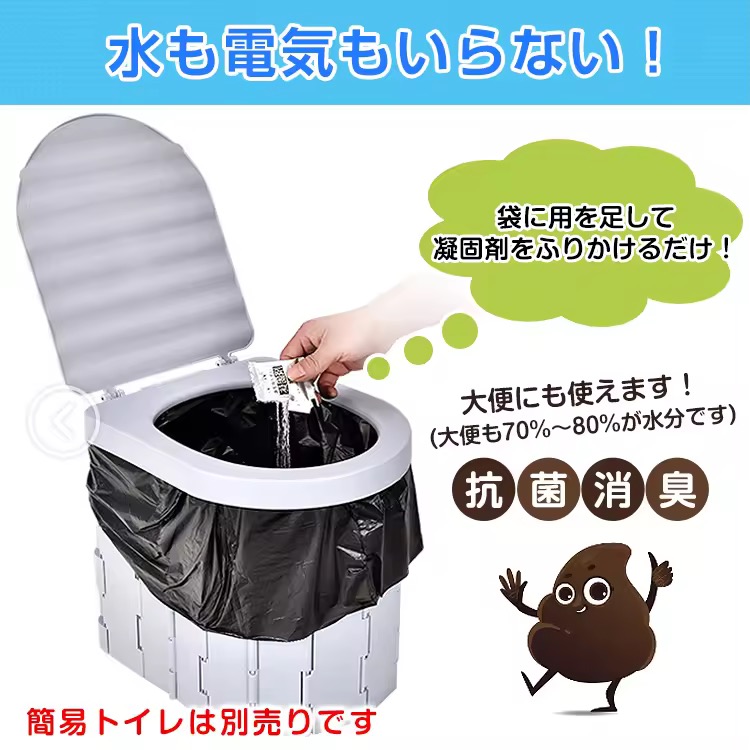 非常用トイレセット 60回分 防臭袋付き