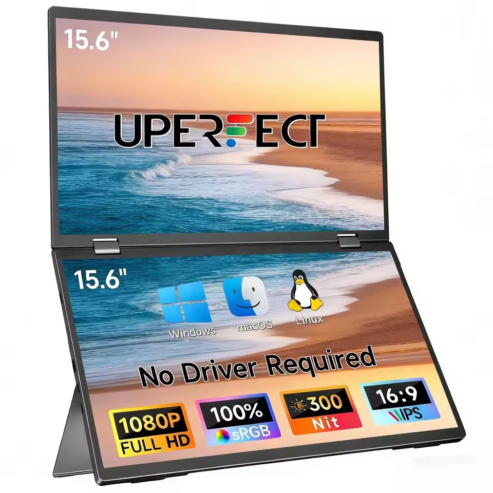 UPERFECT 15.6インチ 1920x1080 デュアルモバイルモニター