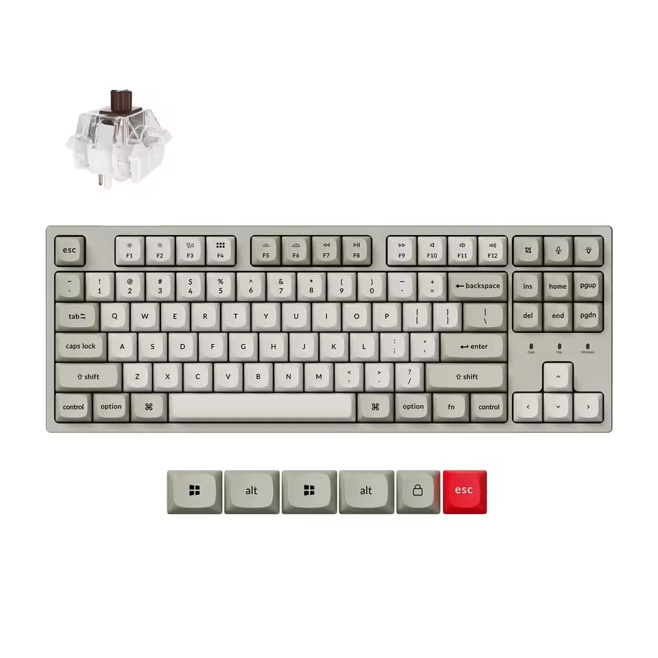 Keychron C1 Pro 8K QMK 有線 メカニカルキーボード