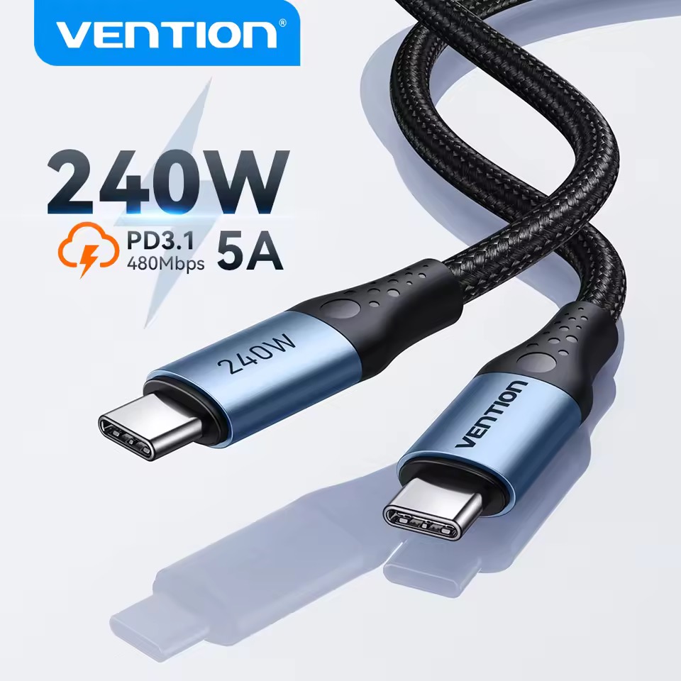 Vention 240W USB Type-C ケーブル 2m x2