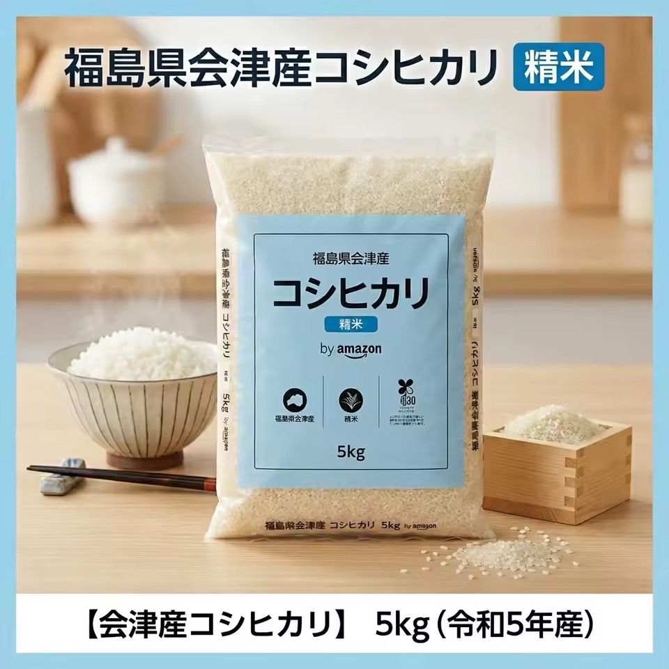 会津産 コシヒカリ 精米 5kg 令和7年産