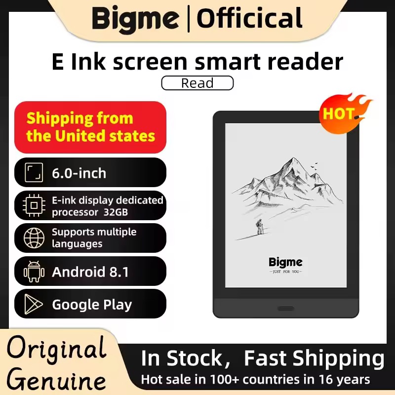 Bigme Read 電子書籍リーダー 6インチ Android 8