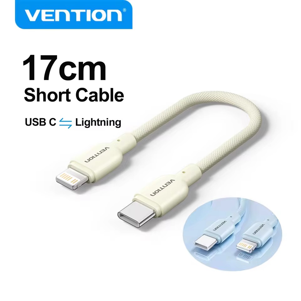 Vention iPhone 充電ショートケーブル USB Type-C x3