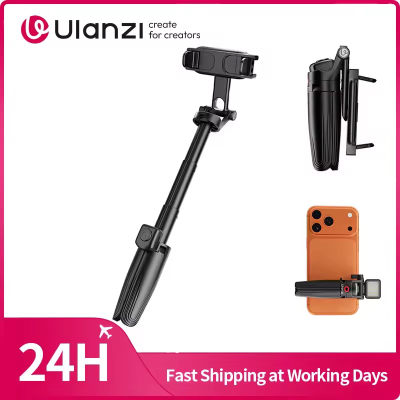Ulanzi JJ21 ミニ自撮り棒三脚 スマホグリップ