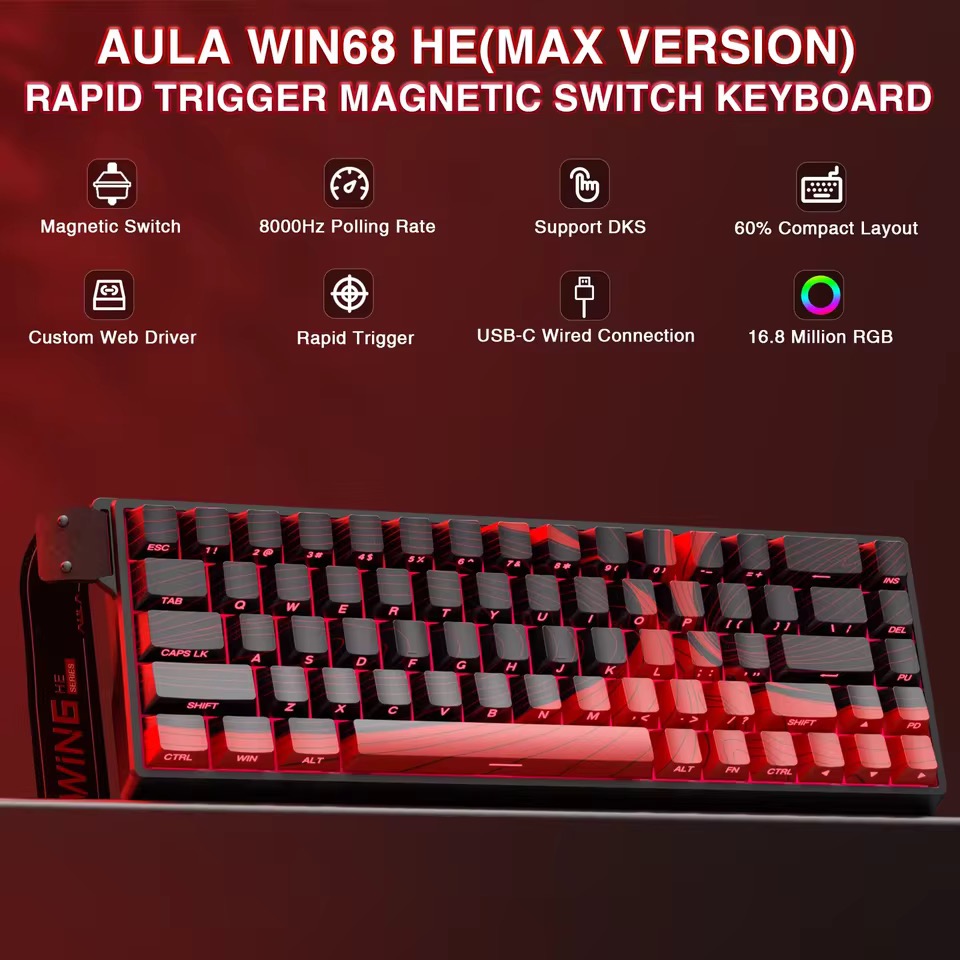 AULA WIN68 HE キーボード ラピッドトリガー