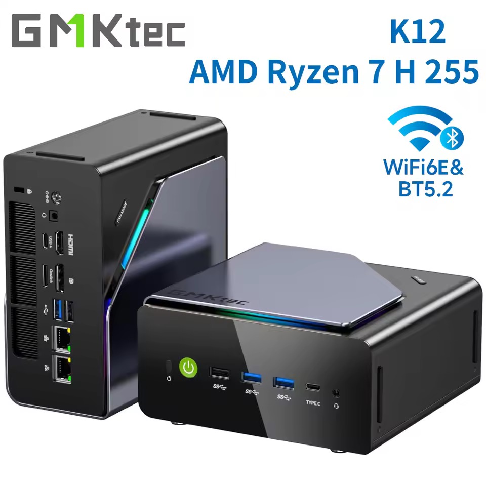 GMKtec K12 ミニPC AMD Ryzen 7 H 255 ベアボーン