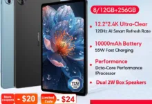 【¥29,981】Blackview MEGA 5 AIタブレット 12.2インチ 2.4K 120Hz 8GB 256GB-アリエク特価アラート