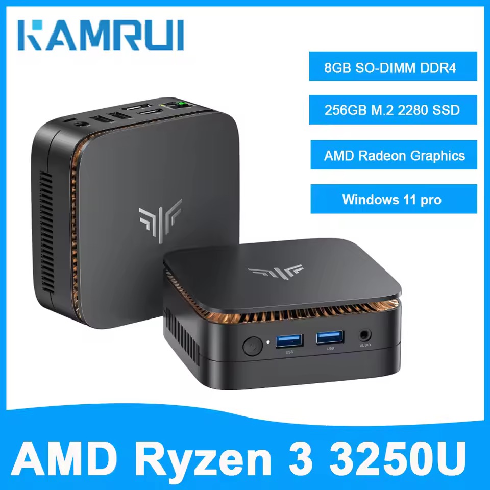 KAMRUI ミニPC AMD Ryzen 3 3250U DDR4 8GB SSD 256GB