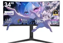 【¥22,586】Reletech R34V Horizon 湾曲ウルトラワイドモニター VA 3440×1440-アリエク特価アラート