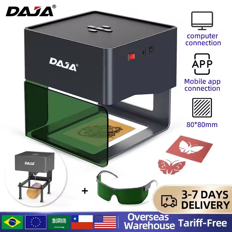 DAJA DJ6 ミニポータブルレーザー彫刻 USプラグ