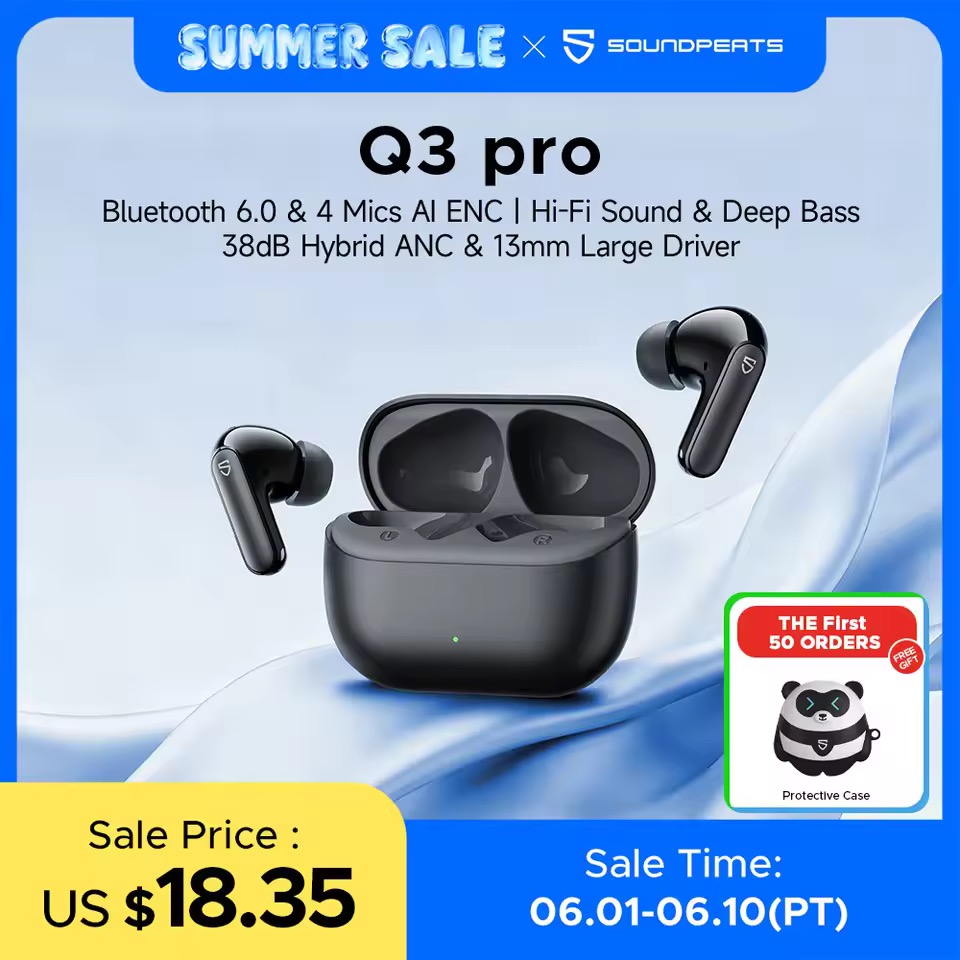 SoundPEATS Q3 Pro ワイヤレスイヤホン