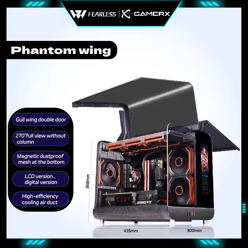 X-GAMERX Phantom Wing MicroATX PC ゲーミングケース