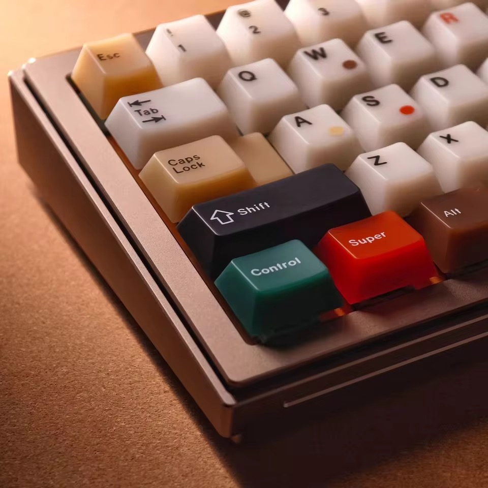 ソフトジェイドミックスランプレトロフォグライト キーキャップ チェリープロファイル