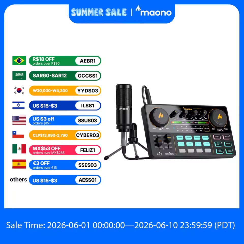 MaonoCaster AM200-S1 オーディオインターフェース マイク付き