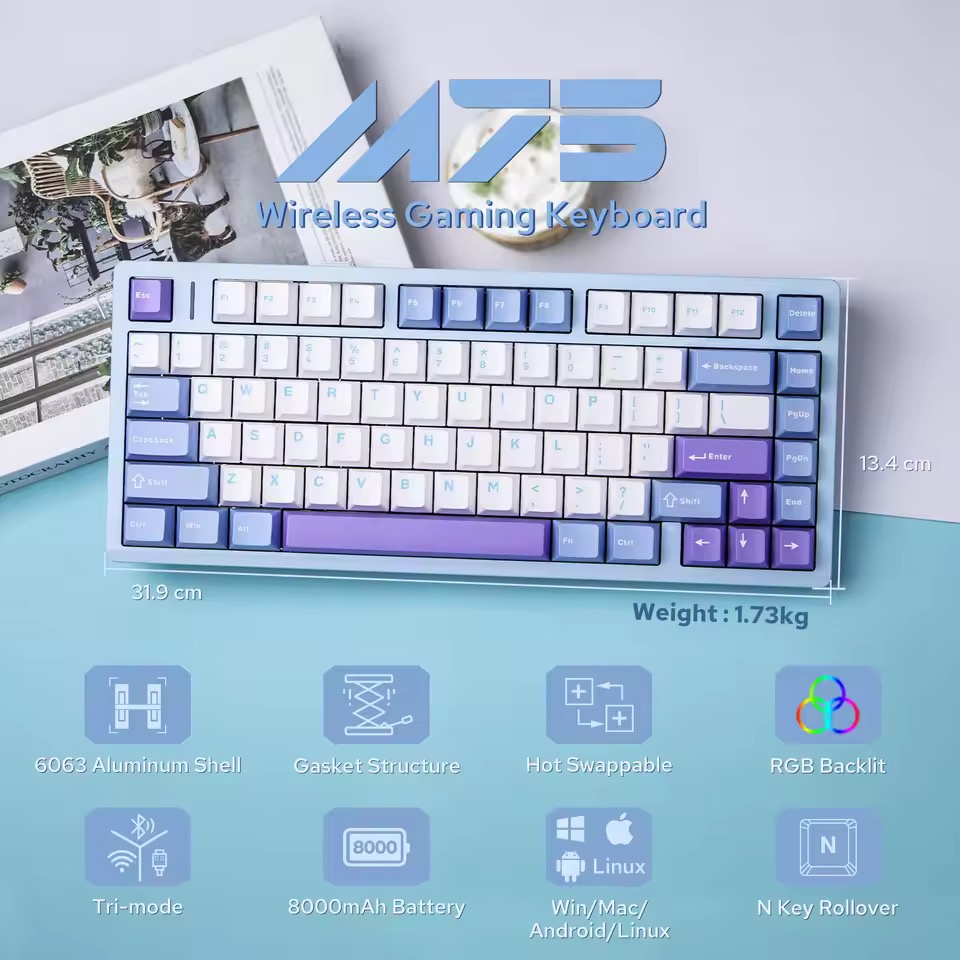 AULA M75 メカニカルキーボード アルミ筐体