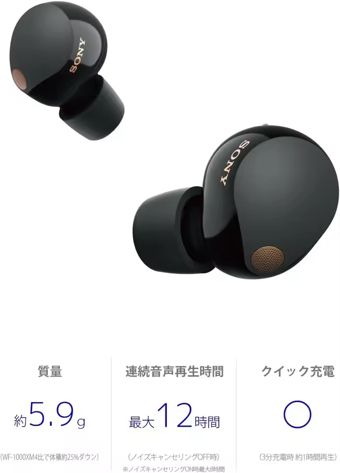 SONY ワイヤレスイヤホン WF-1000XM5