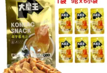 【¥367】大魔王 魔芋素毛肚 麻醤味 9gｘ6小袋 味付こんにゃく-アリエク特価アラート