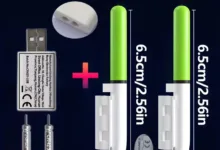 【¥496】充電式ロッドティップライトx2 CR425バッテリーx2 バッテリーUSB充電器-アリエク特価アラート