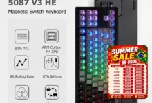 【¥6,457】Akko 5087 V3 HE キーボード 80% 有線 RT0.005-アリエク特価アラート