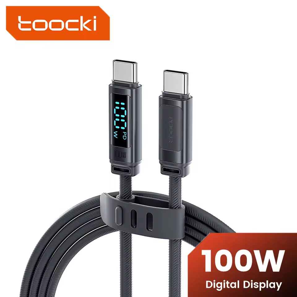 Toocki USB Type-C ケーブル 100W 電力表示付き