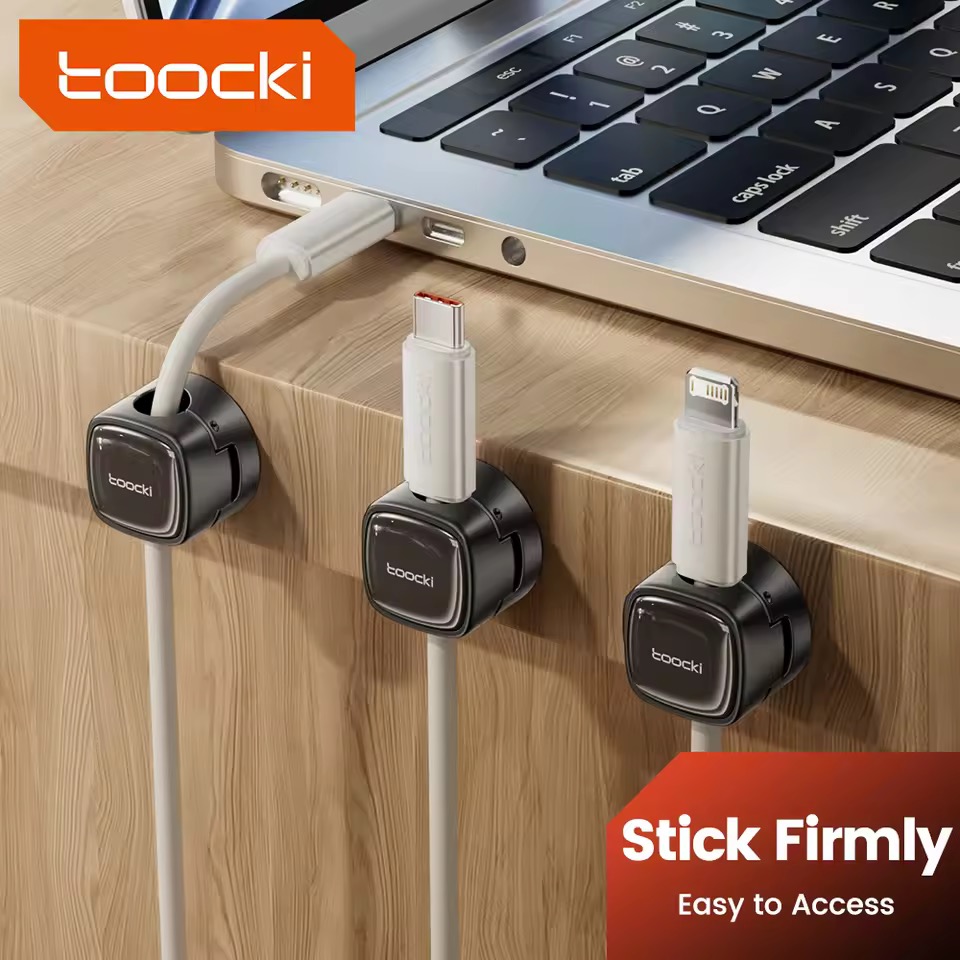 Toocki LX06 ケーブルオーガナイザー磁気ワイヤークリップ 6pcs x3