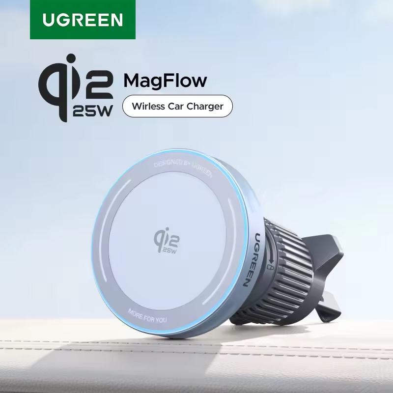 UGREEN Qi2.2 25W マグネット式車載スマホホルダー