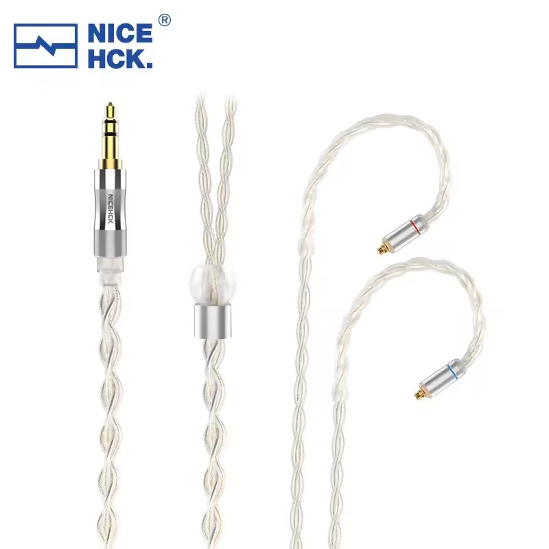 NICEHCK SilverDay イヤホンケーブル 3.5mm MMCX